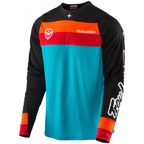 Maillot VTT manches longues SKYLINE CHILL chaud et confortable Rouge Homme TLD TROY LEE DESIGNS